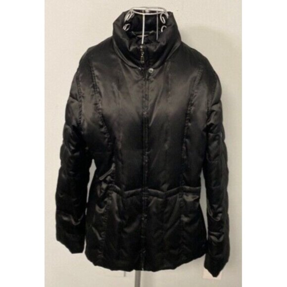 1 Madison Black Winter Coat Jacket Down Filled Large - Picture 1 of 7